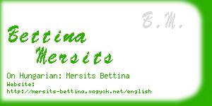 bettina mersits business card